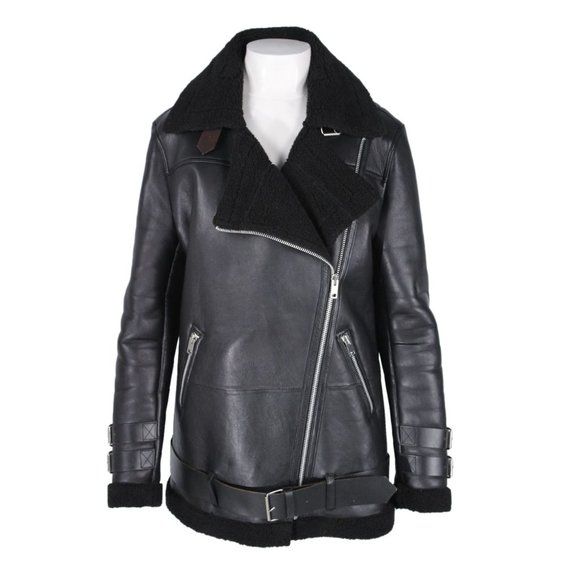 Walter Baker Adele Leather Jacket Black Medium - Picture 3 of 7